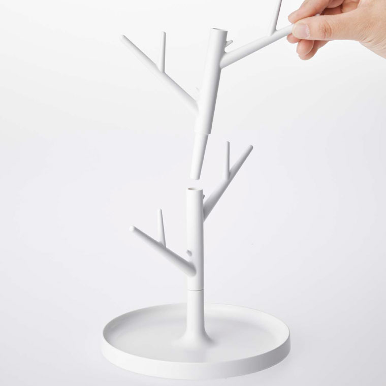 グラススタンド ブランチ 山崎実業 ホワイト 7988 タワーシリーズ