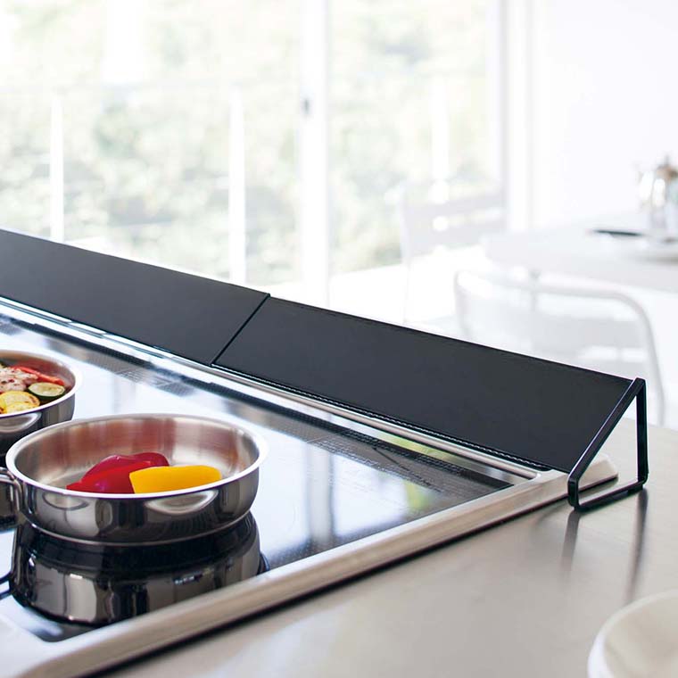 排気口カバー タワー ワイド 山崎実業 コンロカバー tower キッチン ホワイト/ブラック 3532 3533 タワーシリーズ