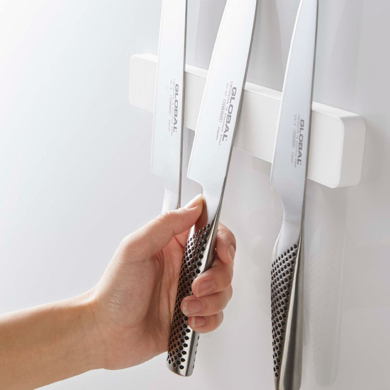 マグネット＆ウォール包丁ホルダー W25 タワー 山崎実業 tower マグネット キッチン ホワイト/ブラック 5199 5200 towerシリーズ