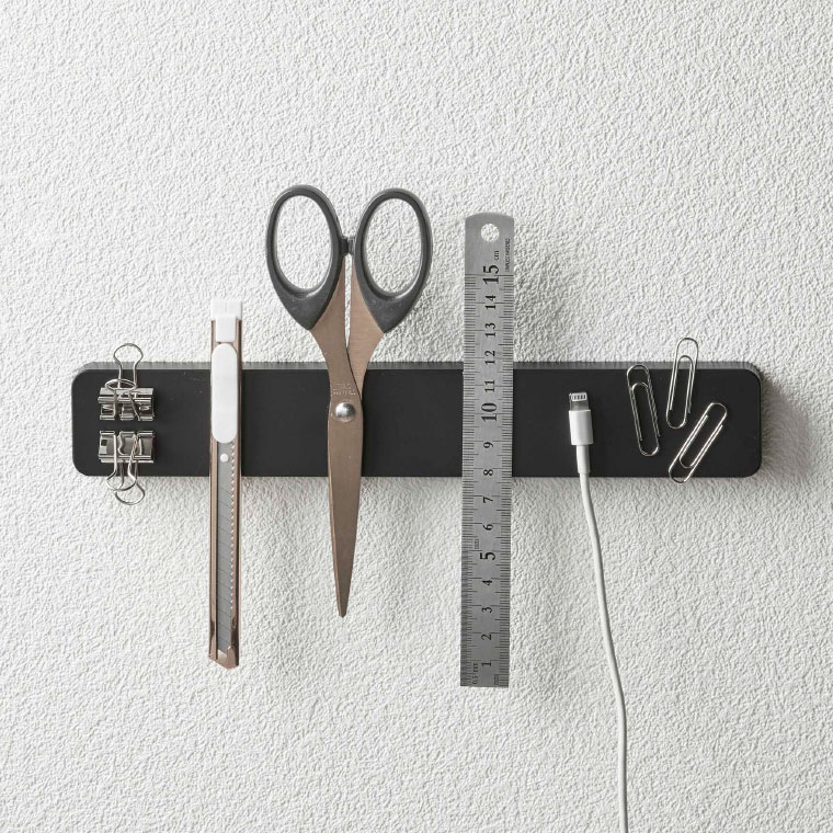 マグネット＆ウォール包丁ホルダー W25 タワー 山崎実業 tower マグネット キッチン ホワイト/ブラック 5199 5200 towerシリーズ