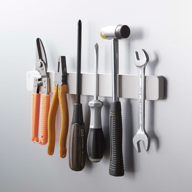 マグネット＆ウォール包丁ホルダー W35 タワー 山崎実業 tower マグネット キッチン ホワイト/ブラック 5201 5202 towerシリーズ