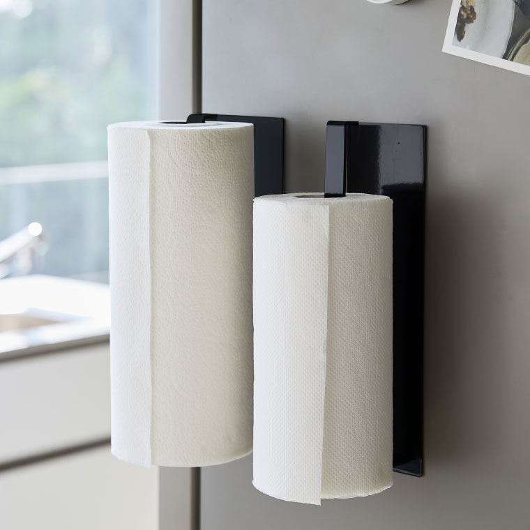 マグネットキッチンペーパーホルダー ワイド タワー 山崎実業 tower キッチンペーパーホルダー ホワイト/ブラック 5216 5217 towerシリーズ マグネット