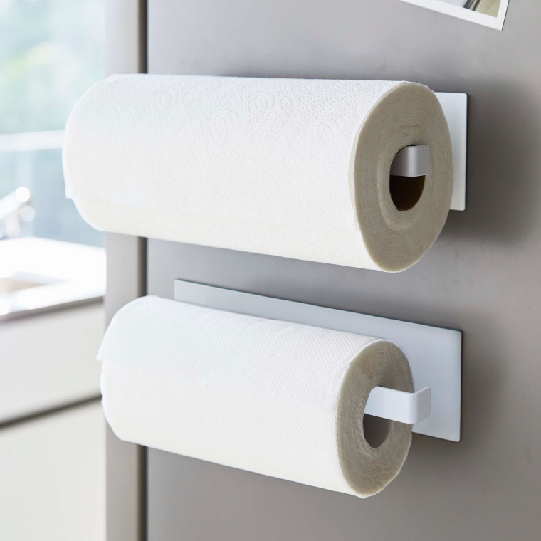 マグネットキッチンペーパーホルダー ワイド タワー 山崎実業 tower キッチンペーパーホルダー ホワイト/ブラック 5216 5217 towerシリーズ マグネット