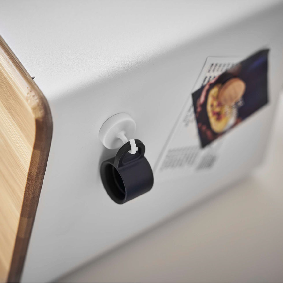 蓋が外せるブレッドケース タワー 山崎実業 tower ホワイト/ブラック 5290 5291