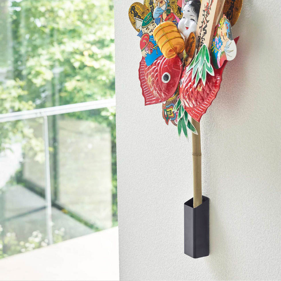 熊手＆福笹ホルダー タワー 山崎実業 tower ホワイト/ブラック 5292 5293 タワーシリーズ