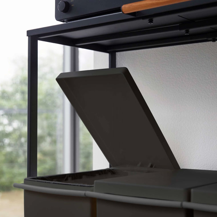 伸縮 ゴミ箱上ラック タワー 山崎実業 tower ホワイト/ブラック 5326 5327 towerシリーズ