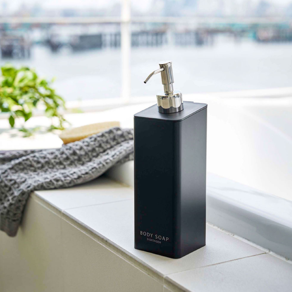 フィルムフックツーウェイディスペンサー タワー ボディソープ 山崎実業 tower ホワイト/ブラック 5364 5365 タワーシリーズ