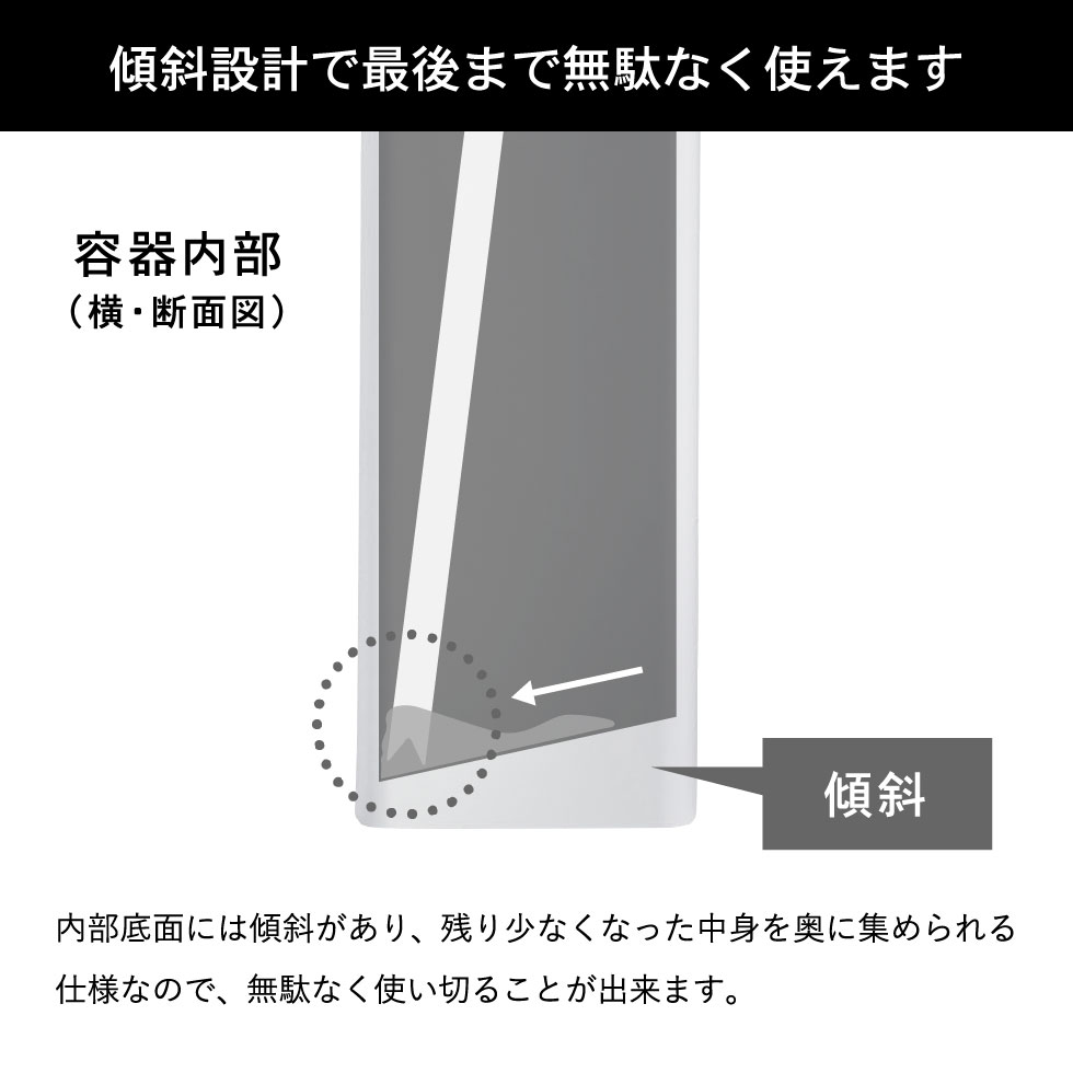 フィルムフックツーウェイディスペンサー タワー ボディソープ 山崎実業 tower ホワイト/ブラック 5364 5365 タワーシリーズ