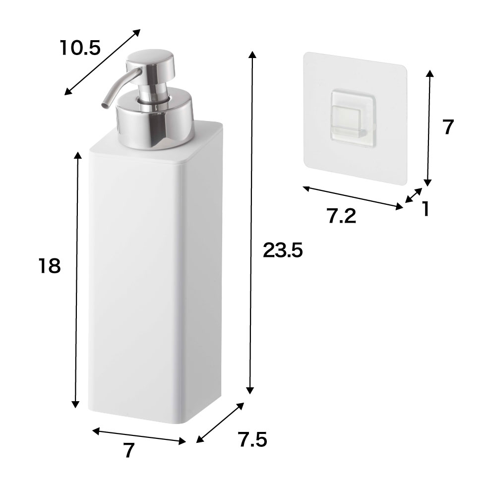 フィルムフックツーウェイディスペンサー タワー 泡タイプ 山崎実業 tower ホワイト/ブラック 5366 5367 タワーシリーズ