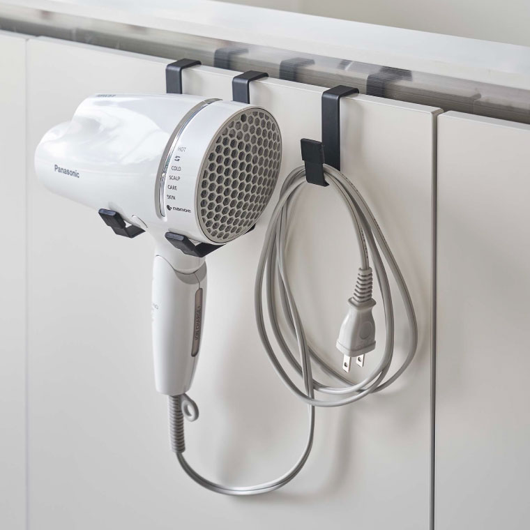 ドライヤーハンガー タワー 山崎実業 tower ホワイト/ブラック 5385 5386 タワーシリーズ