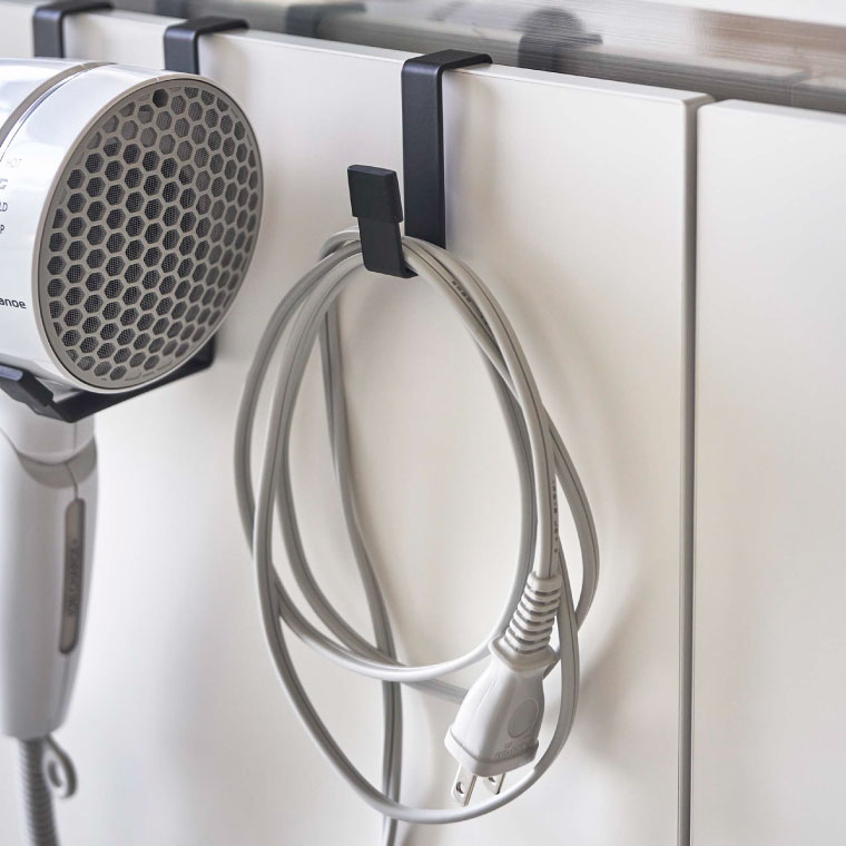 ドライヤーハンガー タワー 山崎実業 tower ホワイト/ブラック 5385 5386 タワーシリーズ