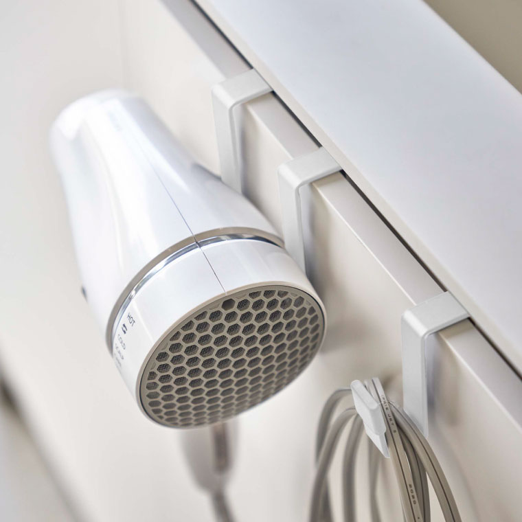 ドライヤーハンガー タワー 山崎実業 tower ホワイト/ブラック 5385 5386 タワーシリーズ