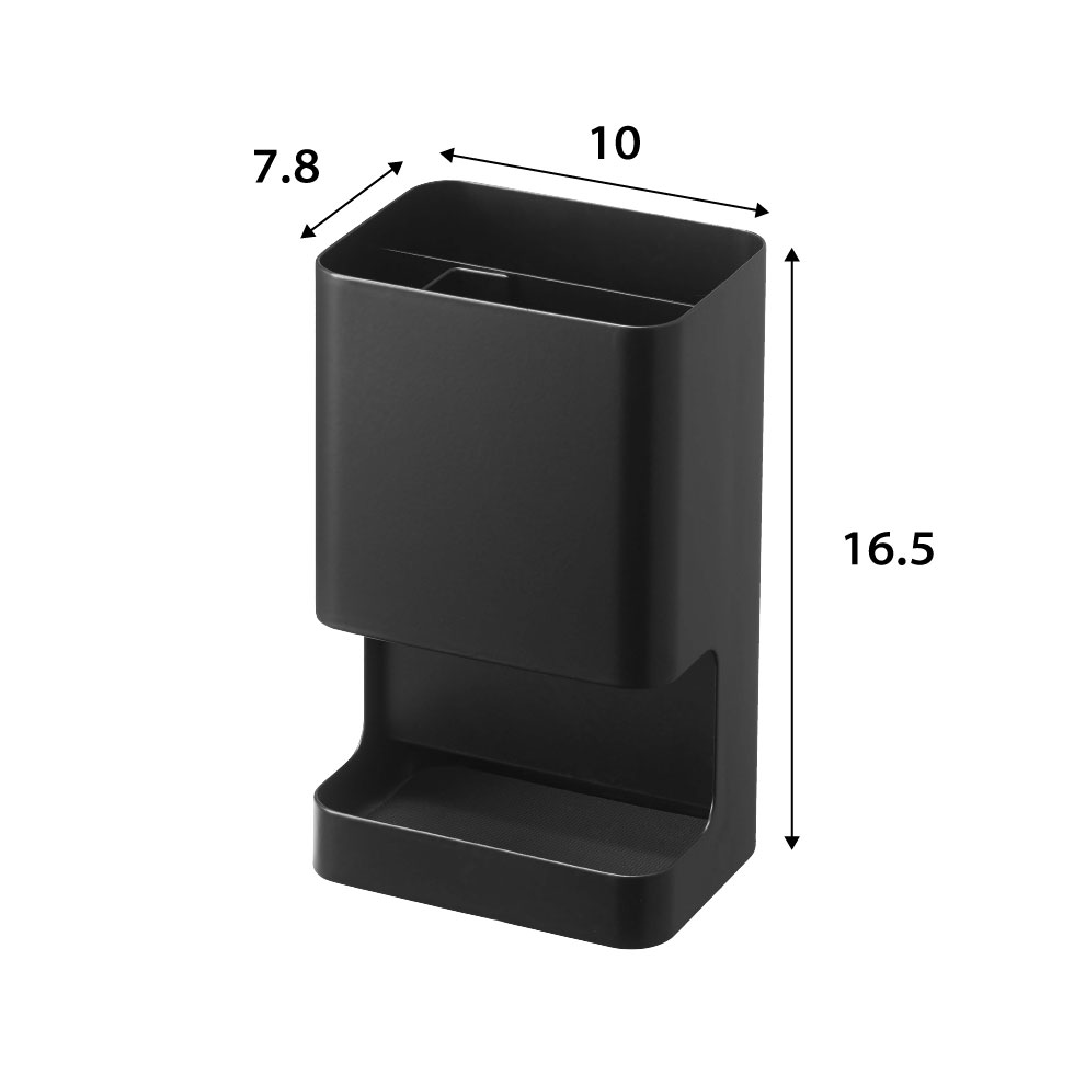 マグネット仕切り付きヘアーアイロンホルダー タワー 山崎実業 tower ホワイト/ブラック 5389 5390 タワーシリーズ マグネット
