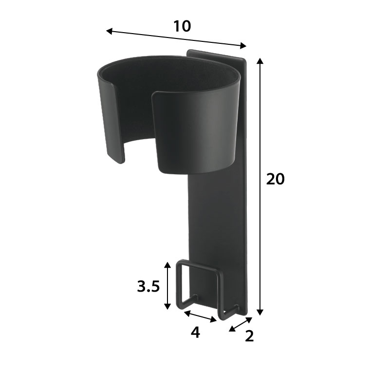 ドライヤーホルダー タワー 山崎実業 tower マグネット 洗濯機 ホワイト/ブラック 5391 5392 towerシリーズ