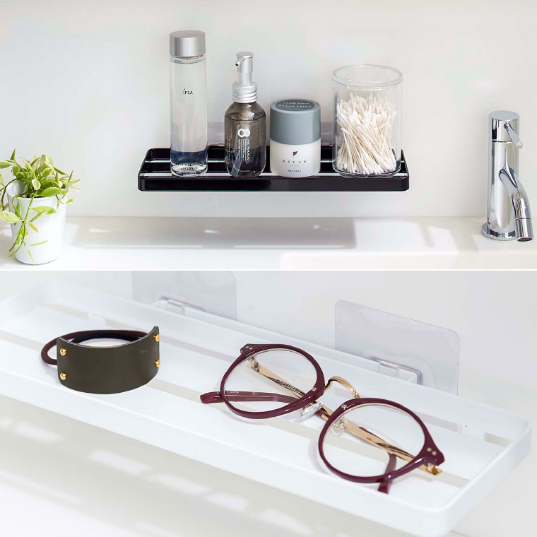 フィルムフック サニタリーラック タワー 山崎実業 tower ホワイト/ブラック 5397 5398 タワーシリーズ