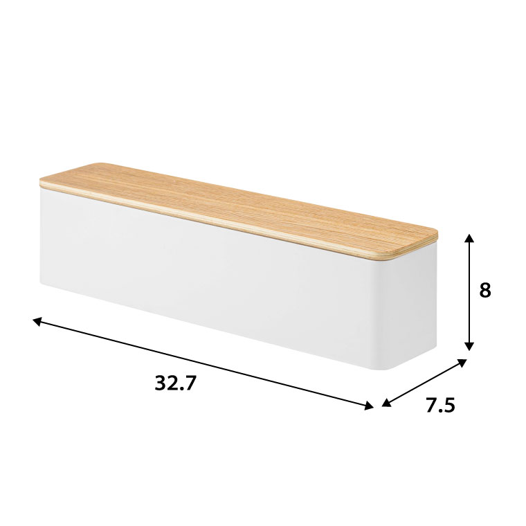 蓋付きカトラリーケース ロング リン 山崎実業 RIN ブラウン/ナチュラル 5405 5406 タワーシリーズ