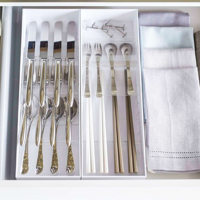 立体斜めカトラリーケース タワー 山崎実業 tower ホワイト/ブラック 5413 5414 タワーシリーズ