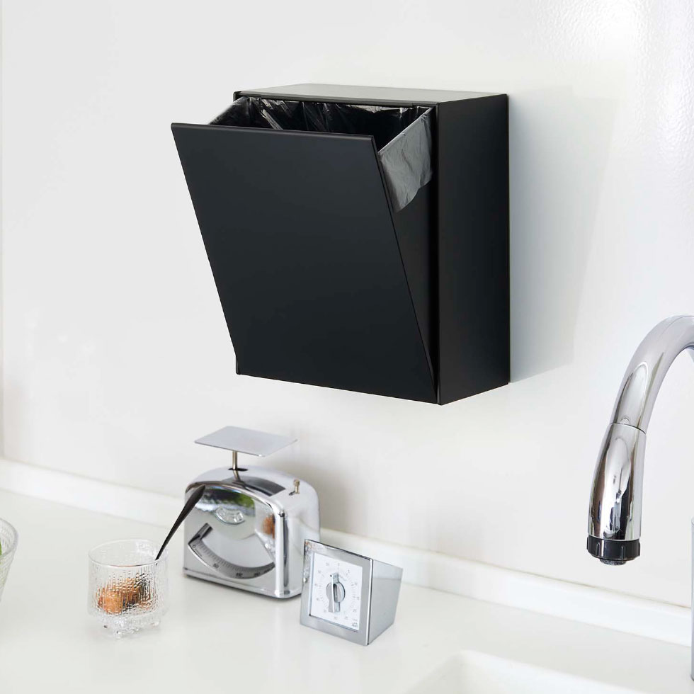 マグネットダストボックス＆収納ケース タワー 山崎実業 tower ホワイト/ブラック 5431 5432 タワーシリーズ マグネット