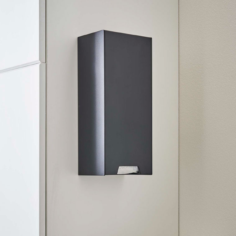 ツーウェイレジ袋ストッカー タワー 山崎実業 tower マグネット ホワイト/ブラック 5437 5438 towerシリーズ