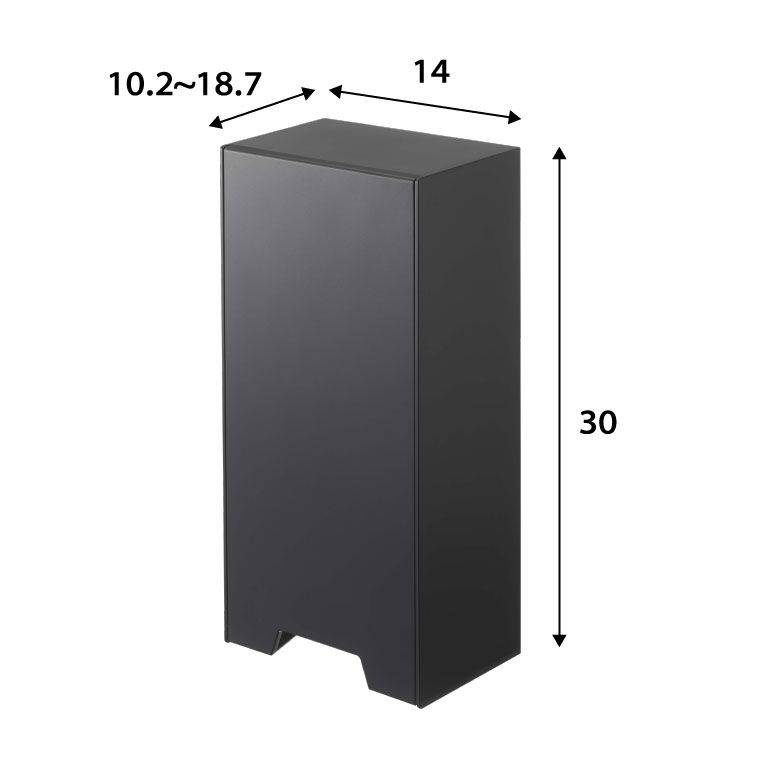 ツーウェイレジ袋ストッカー タワー 山崎実業 tower マグネット ホワイト/ブラック 5437 5438 towerシリーズ