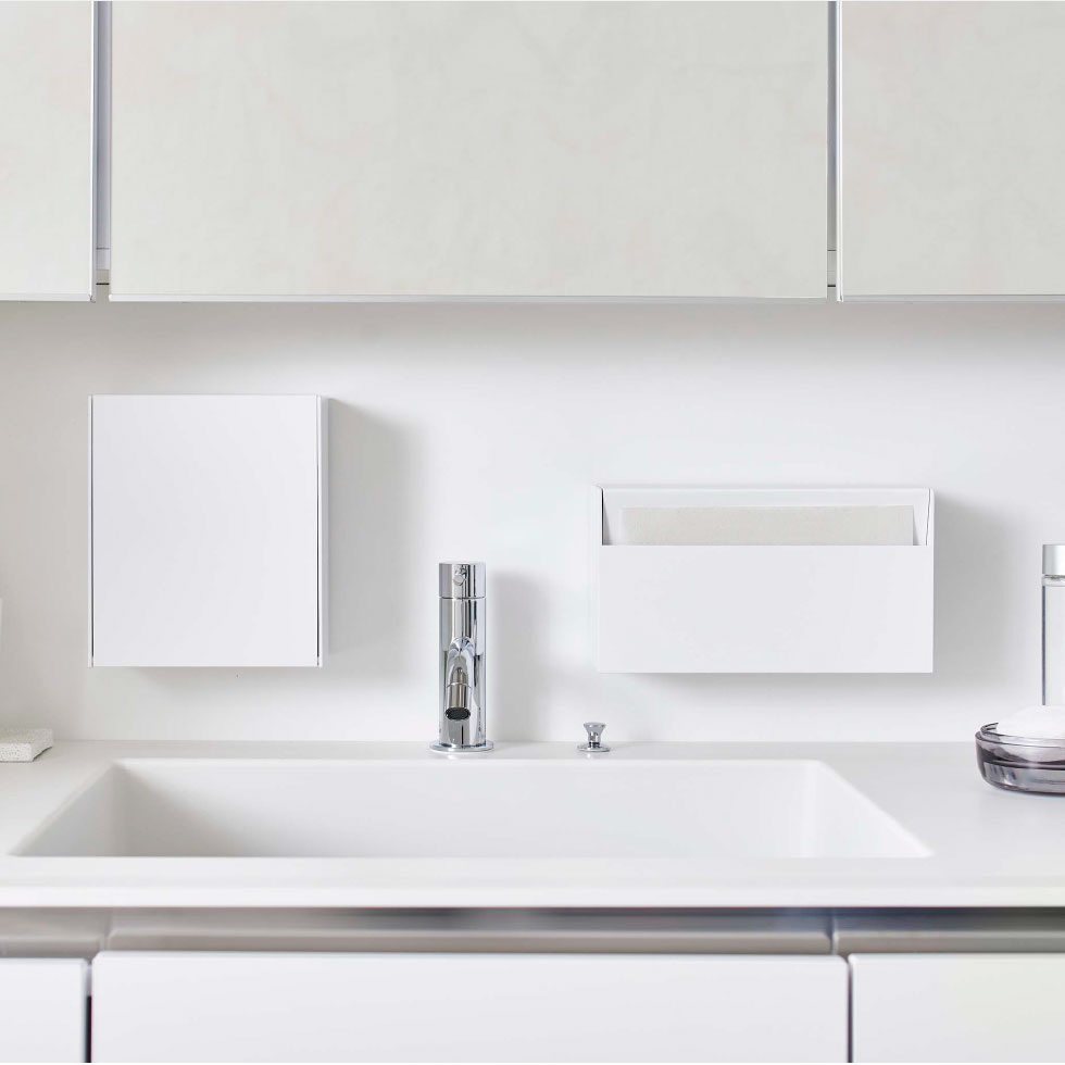 ウォールペーパーホルダー タワー 山崎実業 tower ホワイト/ブラック 5441 5442 タワーシリーズ