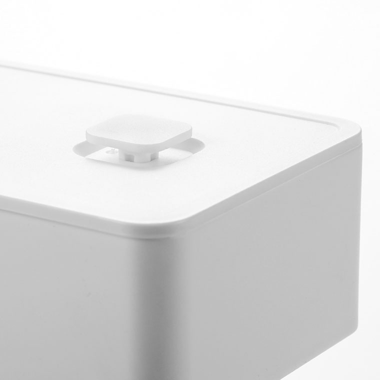 バルブ付き密閉ランチボックス ワイド タワー 山崎実業 tower ホワイト/ブラック 5471 5472 タワーシリーズ