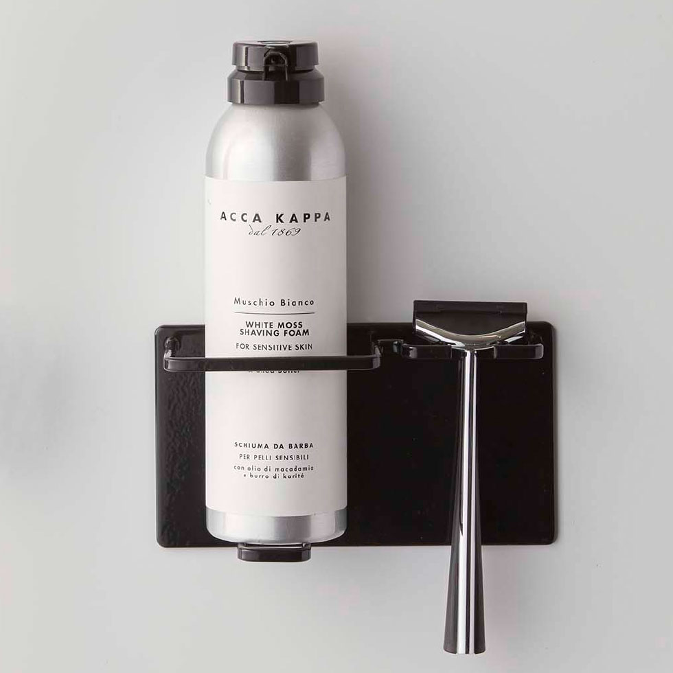 マグネットバスルームシェーバーフォーム＆シェーバーホルダー タワー 山崎実業 tower ホワイト/ブラック 5512 5513 タワーシリーズ マグネット