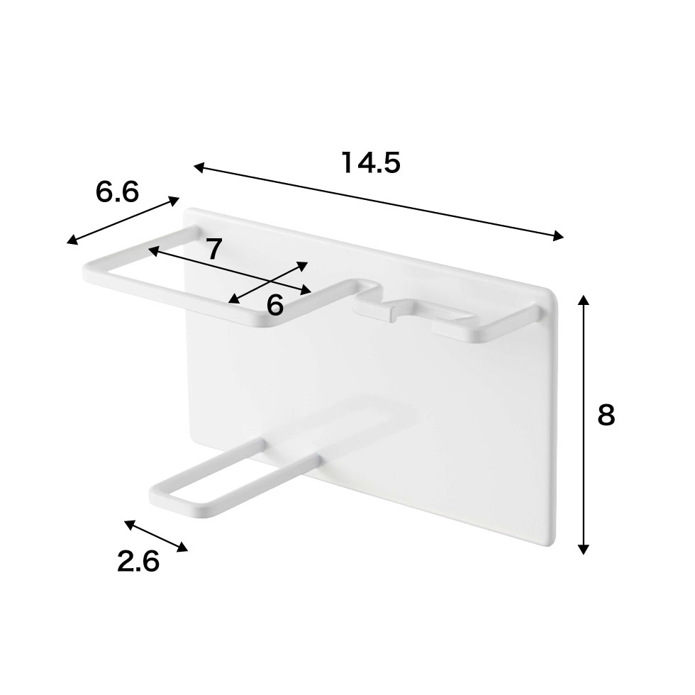 マグネットバスルームシェーバーフォーム＆シェーバーホルダー タワー 山崎実業 tower ホワイト/ブラック 5512 5513 タワーシリーズ マグネット