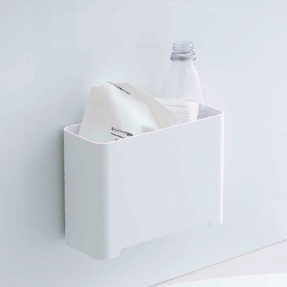 マグネットバスルームゴミ箱 タワー 山崎実業 tower ホワイト/ブラック 5540 5416 タワーシリーズ マグネット