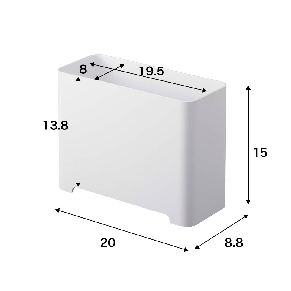 マグネットバスルームゴミ箱 タワー 山崎実業 tower ホワイト/ブラック 5540 5416 タワーシリーズ マグネット