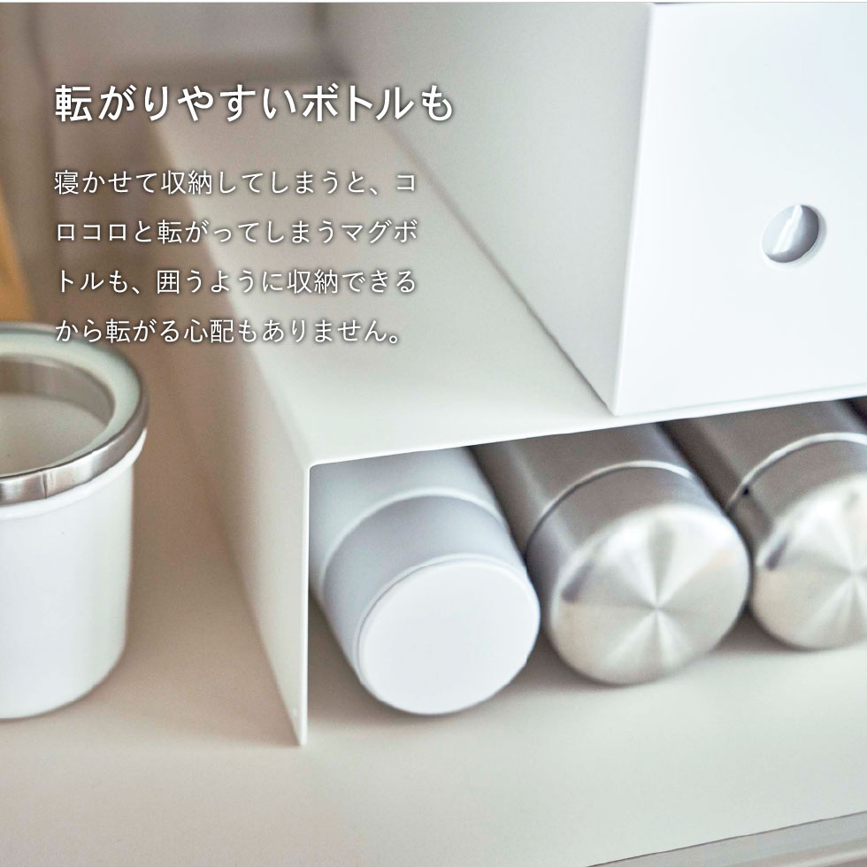 収納ボックス下収納ラック タワー 2個組 山崎実業 tower ホワイト/ブラック 5566 5567 タワーシリーズ