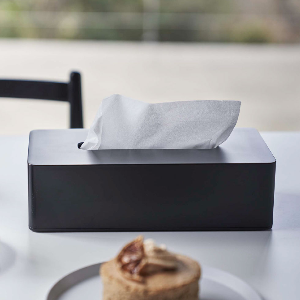 ティッシュケース レギュラーサイズ タワー 山崎実業 tower ホワイト/ブラック 5583 5416 タワーシリーズ