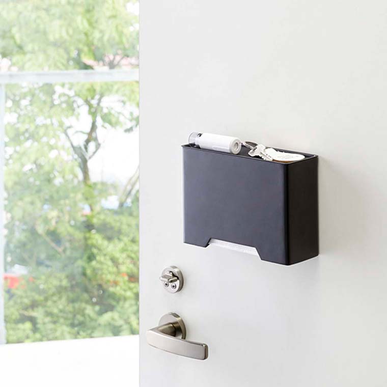 マグネットマスクホルダー タワー 2個セット 山崎実業 tower ホワイト/ブラック 4358 4359 タワーシリーズ マグネット