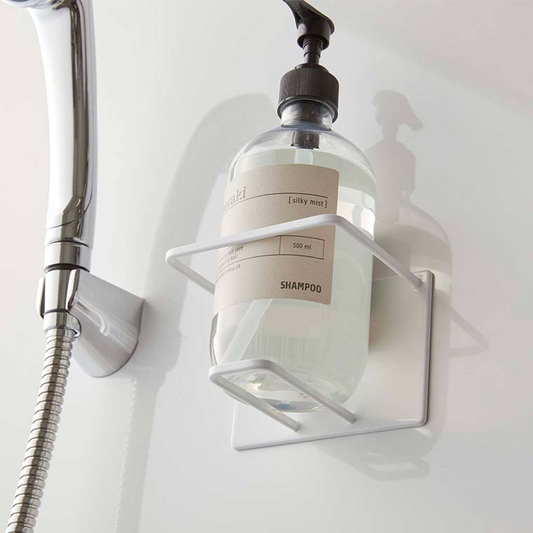 マグネットバスルームチューブ＆ボトルホルダー タワー Ｌ 3個セット 山崎実業 tower ホワイト/ブラック 5508 5509 タワーシリーズ マグネット