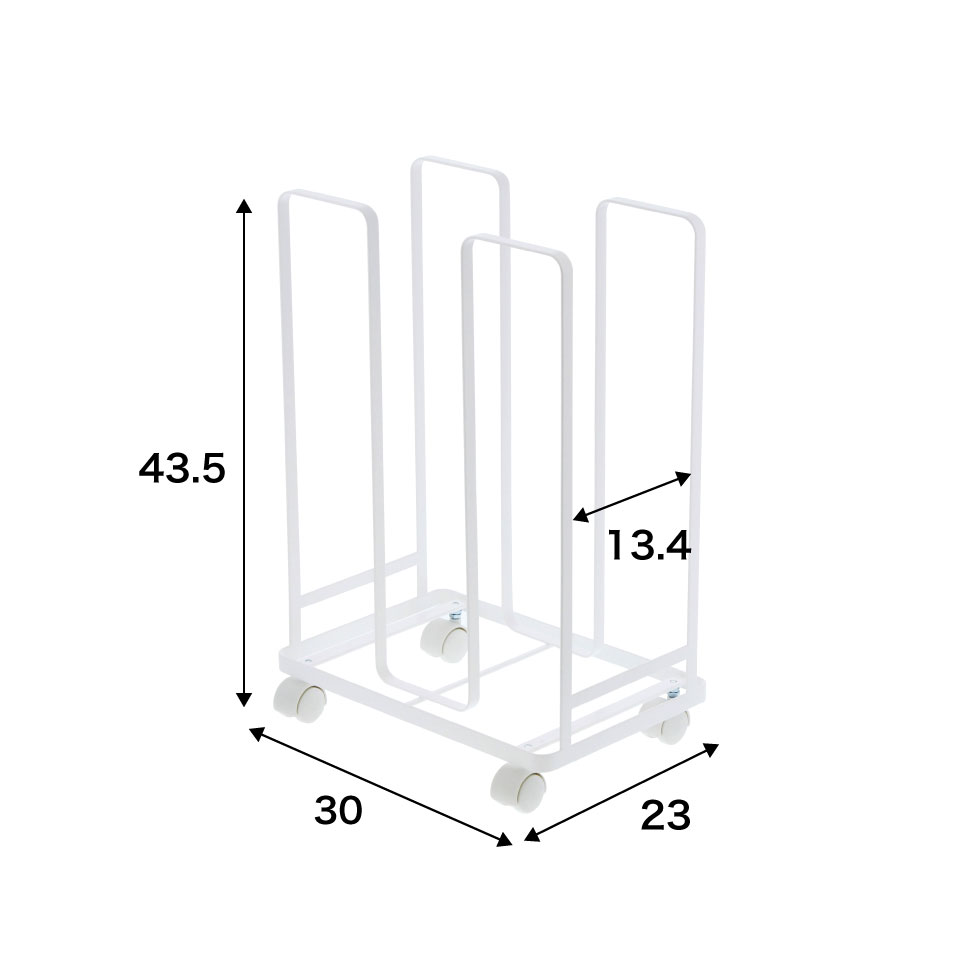 ダンボールストッカー タワー 山崎実業 tower ホワイト/ブラック 3303 3304 タワーシリーズ