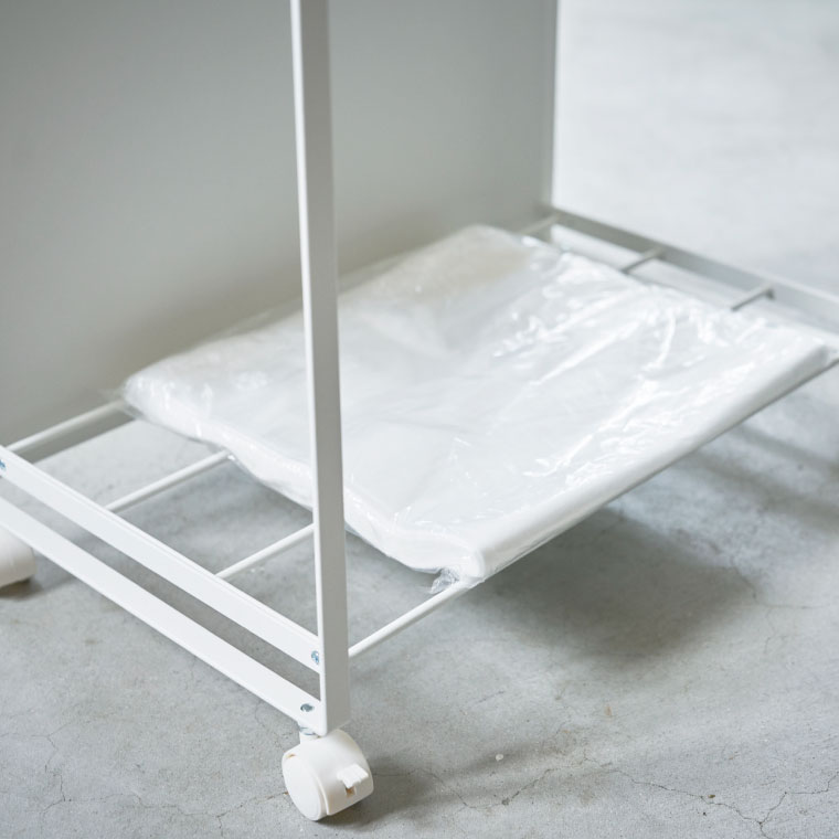 目隠し分別ダストワゴン ３分別 トスカ 山崎実業 tosca ホワイト4780