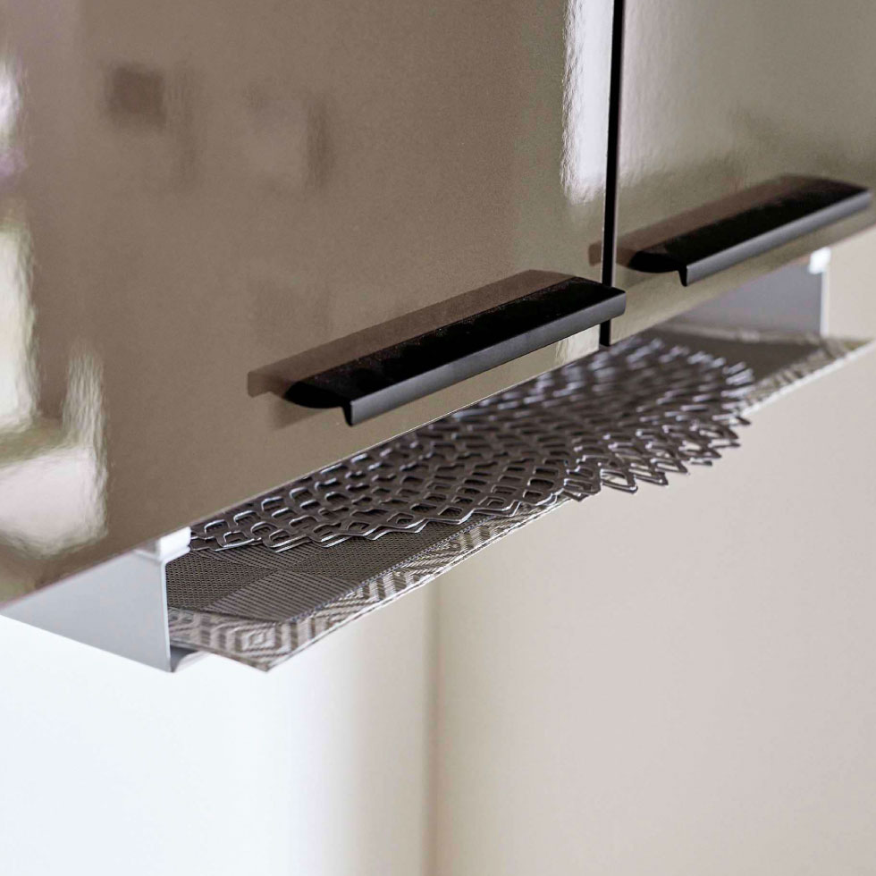 戸棚下ランチョンマット収納 タワー 山崎実業 tower ホワイト/ブラック 5246 5247 タワーシリーズ