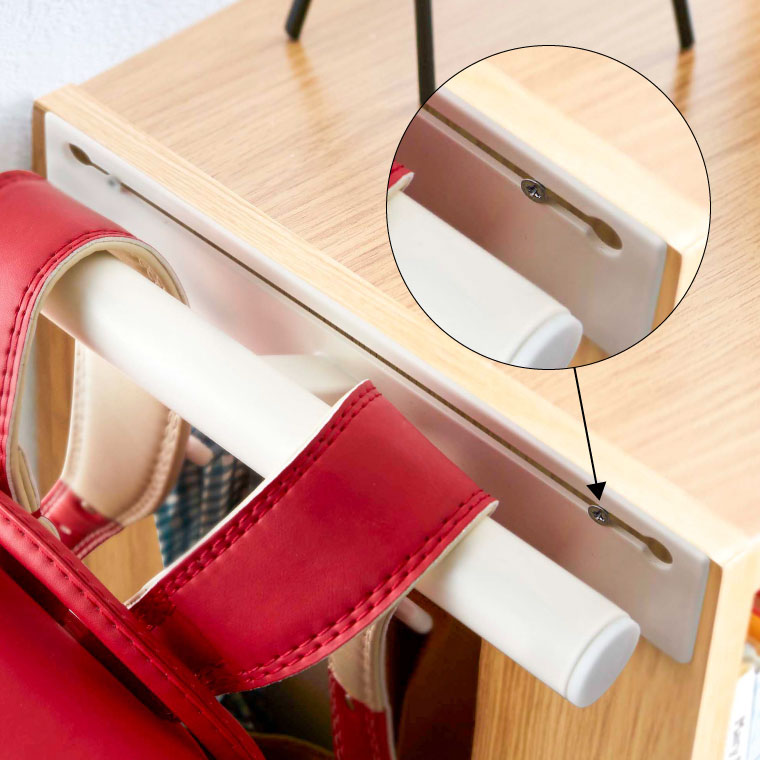 カラーボックス横 ランドセル＆リュックハンガー タワー 山崎実業 tower ランドセルハンガー ホワイト/ブラック 5316 5317 タワーシリーズ