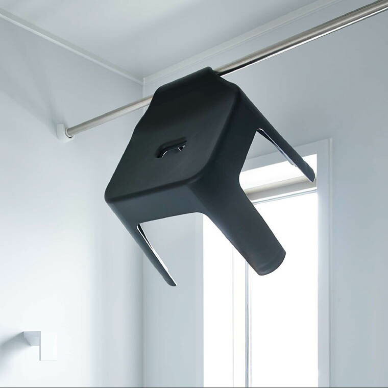 引っ掛け風呂イス タワー SH30 山崎実業 tower ホワイト/ブラック 5526 5527 タワーシリーズ