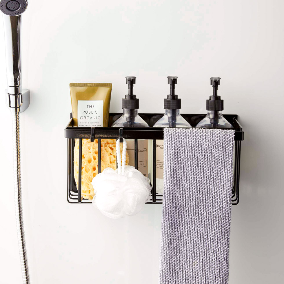 マグネットバスルームバスケット タワー 山崎実業 tower ホワイト/ブラック 5542 5543 タワーシリーズ マグネット