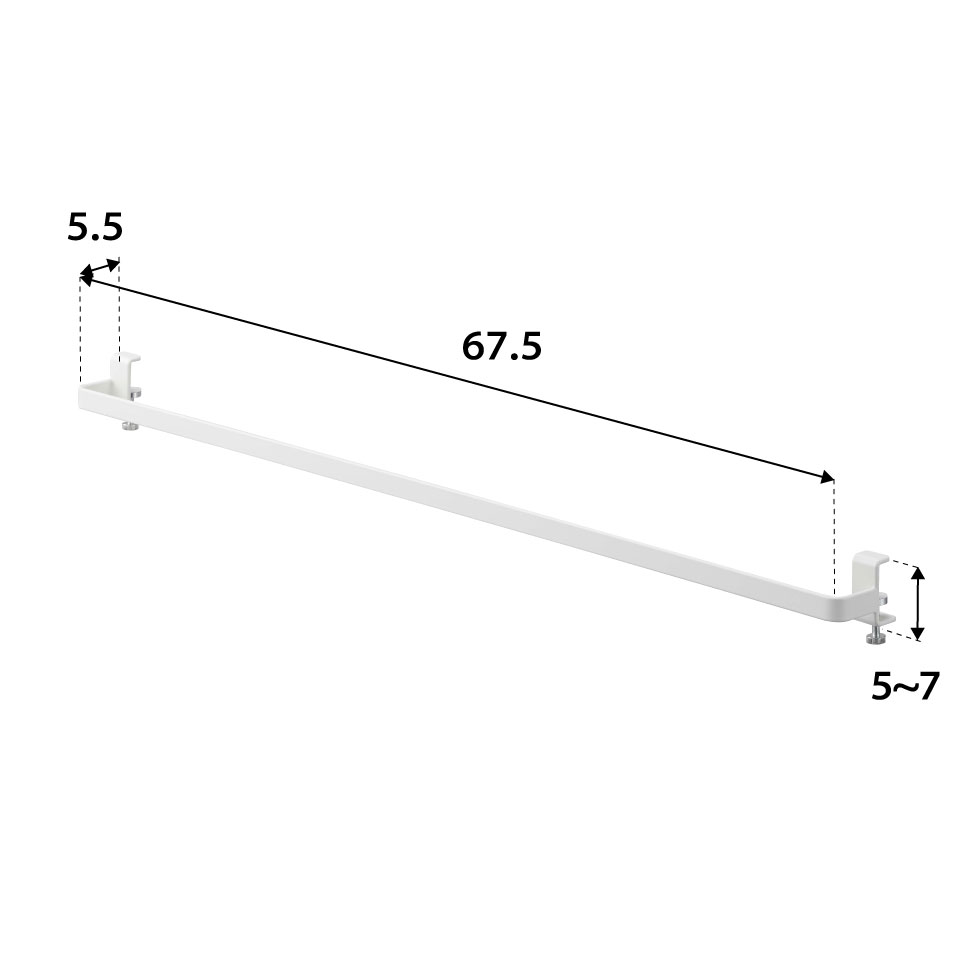 室内物干しハンガーバー タワー 山崎実業 tower ホワイト/ブラック 5619 5620 タワーシリーズ