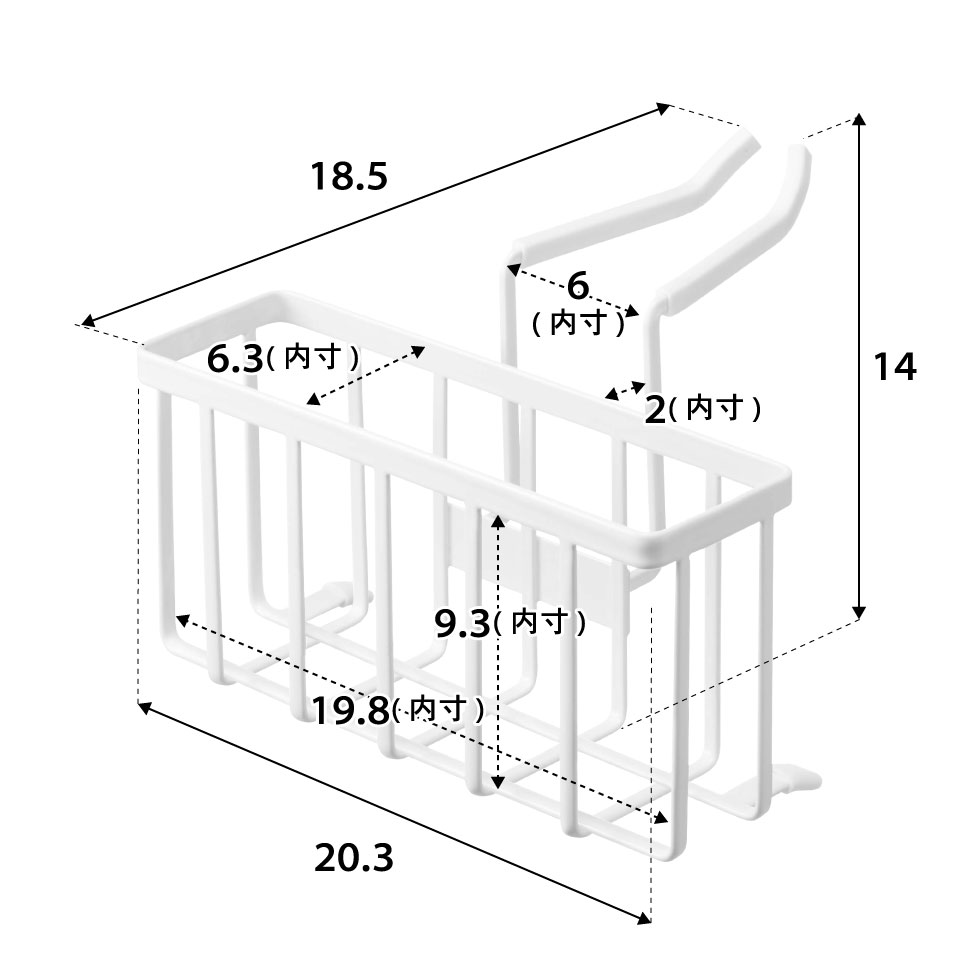 蛇口にかける収納ホルダー タワー 山崎実業 tower ホワイト/ブラック 5639 5640タワーシリーズ
