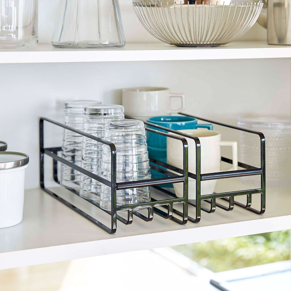 スリム マグボトル＆コップラック タワー 山崎実業 tower ホワイト/ブラック 5643 5644 タワーシリーズ