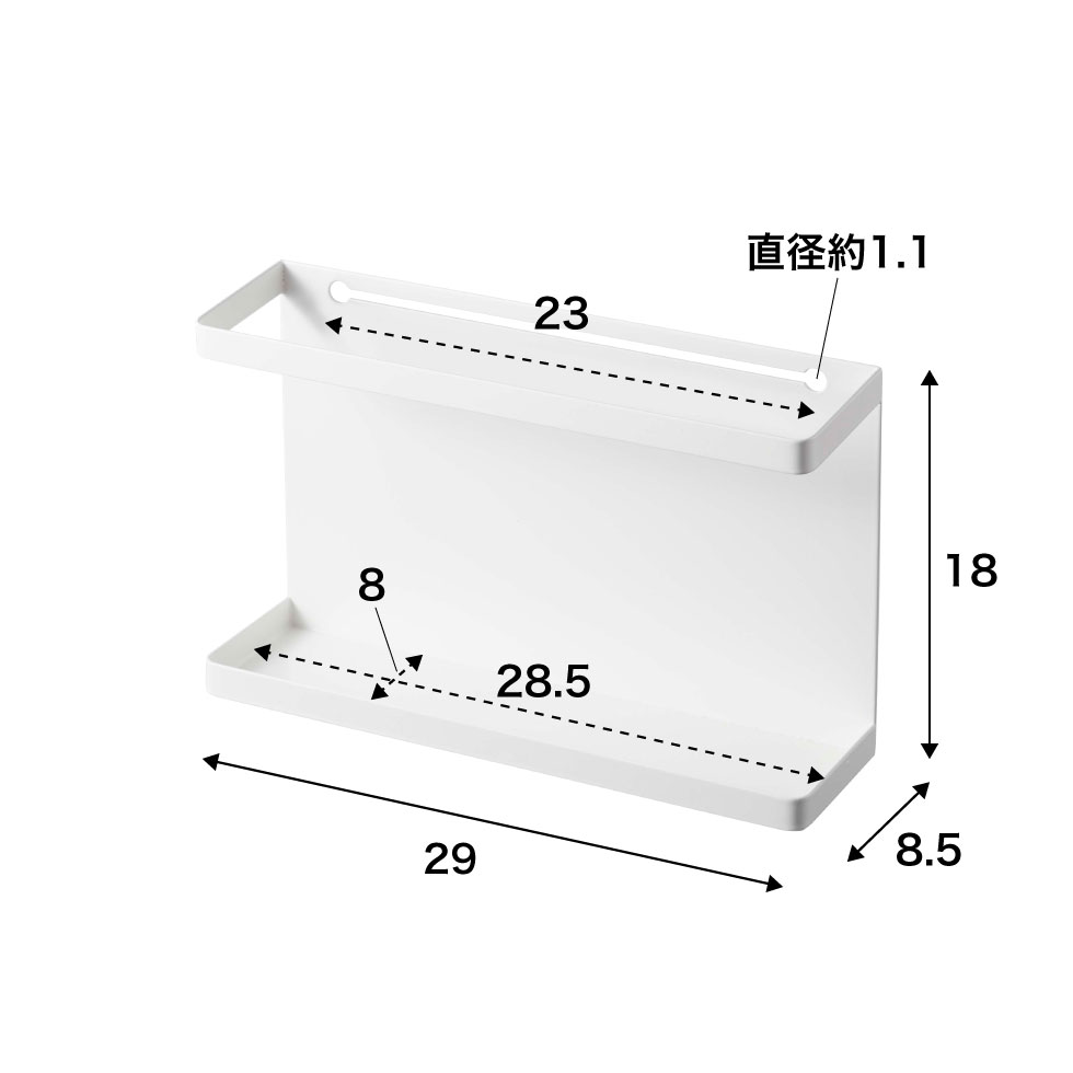 カラーボックス横収納ラック タワー 山崎実業 tower ホワイト/ブラック 5664 5665 トスカシリーズ