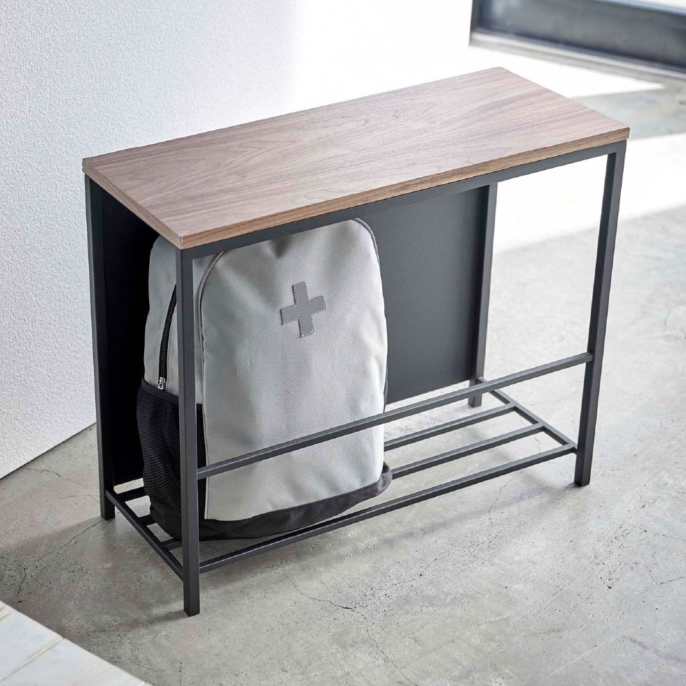 収納付き玄関ベンチ タワー 山崎実業 tower ホワイト/ブラック 5670 5671 タワーシリーズ