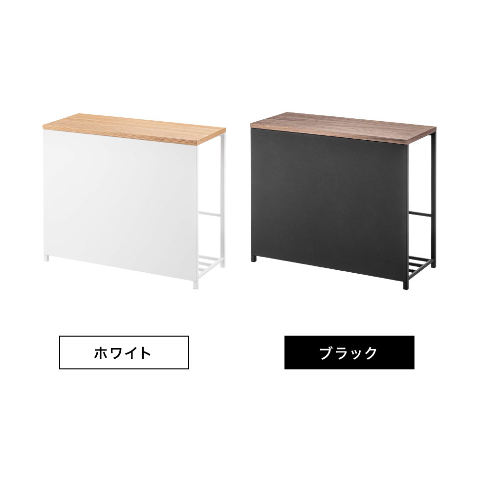 収納付き玄関ベンチ タワー 山崎実業 tower ホワイト/ブラック 5670 5671 タワーシリーズ