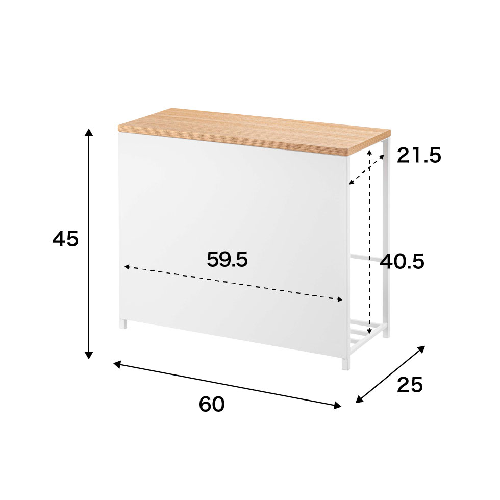 収納付き玄関ベンチ タワー 山崎実業 tower ホワイト/ブラック 5670 5671 タワーシリーズ