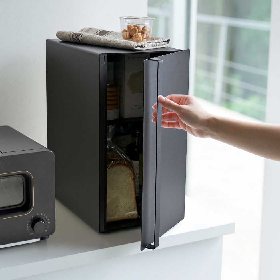 ブレッドケース タワー スリム 山崎実業 tower ホワイト/ブラック 5680 5681