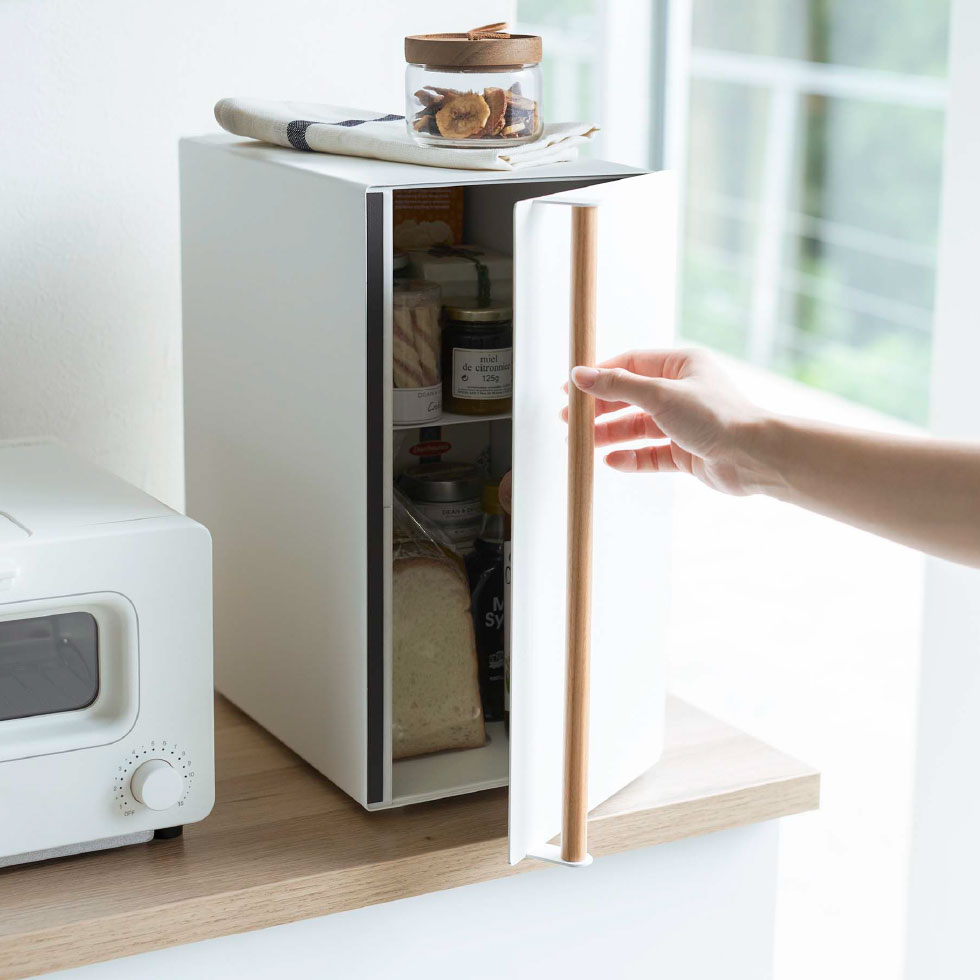 ブレッドケース トスカ スリム 山崎実業 tosca ホワイト 5682 トスカシリーズ