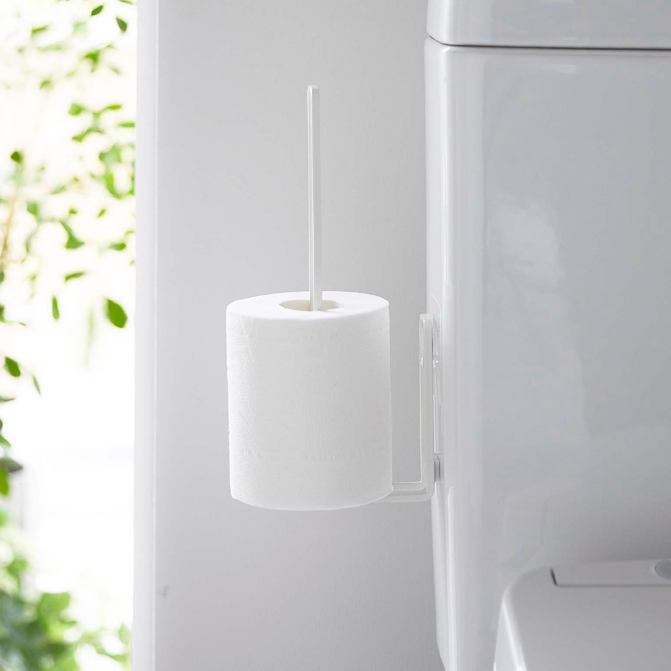 フィルムフックトイレットペーパーホルダー タワー 山崎実業 tower ホワイト/ブラック 5989 5990